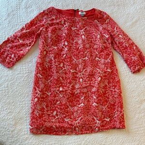 Old navy woodland tunic / dress Red Floral animal print sz medium